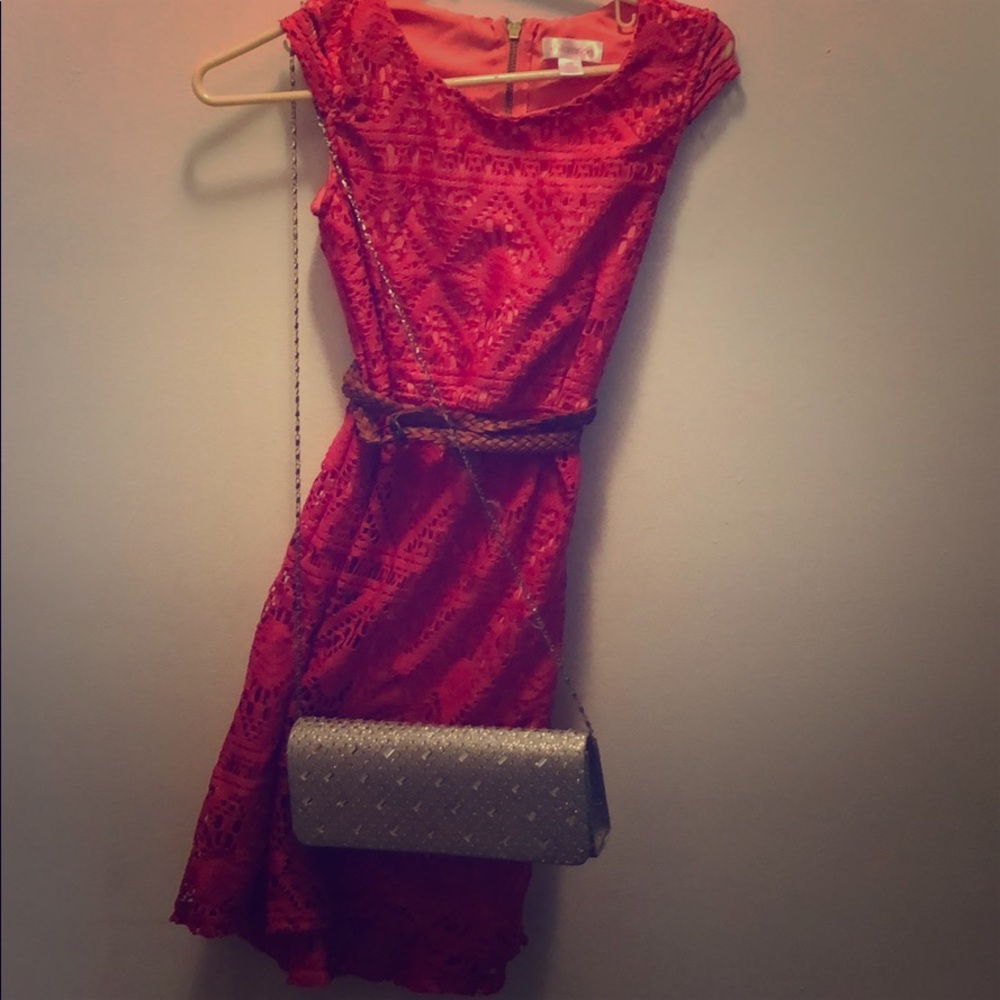 Orange youth dress size 10 through 12